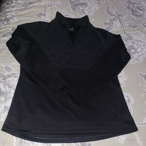 Avia Black Pull Over Quarter Zip Sports Jacket/Top Size Medium EUC